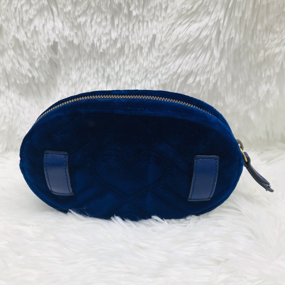 Gucci Blue Velvet GG Marmont Belt Bag BRAND NEW‼️LAST DROP‼️ - Picture 3 of 8